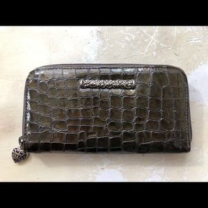 Brighton Cher Patent Leather Wallet 7.75” x 4.25”